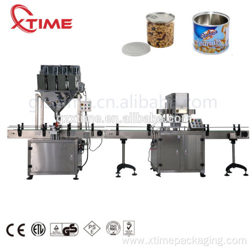 Powder Auger Dosing Filling Canning Machine Line